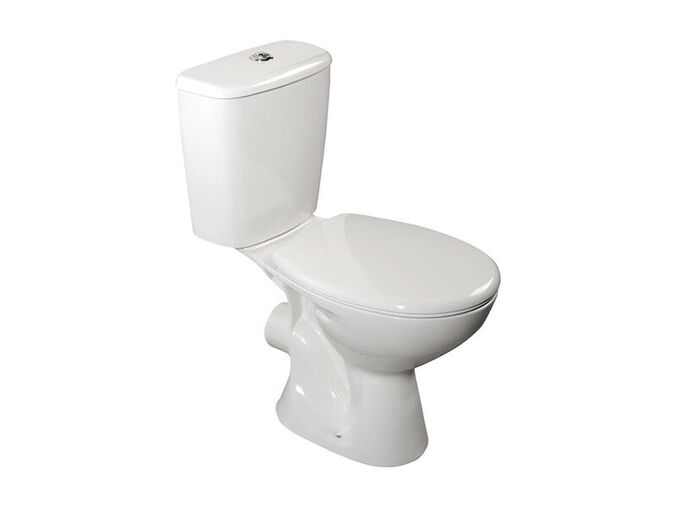 Aqualine JUAN WC kombi, dvojtlačítko 3/6l, zadní odpad, bílá