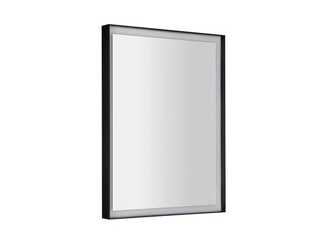 Sapho SORT zrcadlo s LED osvětlením 60x80cm, černá mat