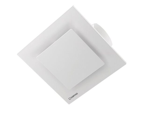 Sapho TECTO stropní ventilátor axiální, 20W, potrubí 100mm, bílá