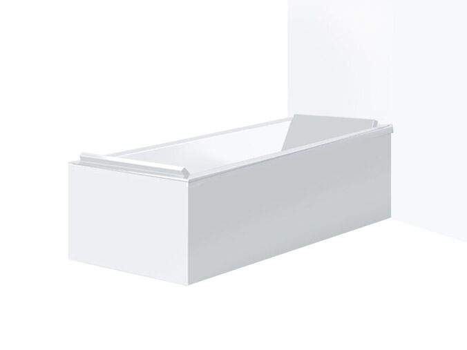 Duravit Starck vanový panel 189x69 cm, do pravého rohu, bílá