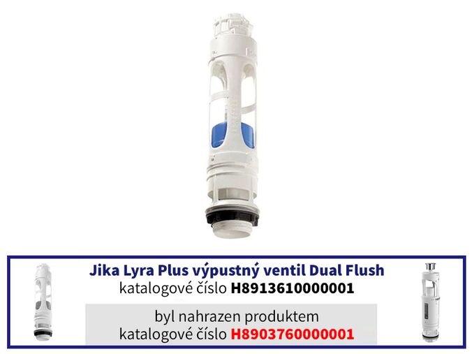 Jika Lyra Plus výpustný ventil Dual Flush