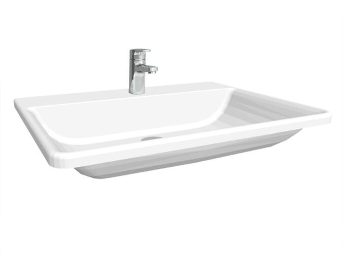 Laufen Pro S vestavné umyvadlo 56x44 cm, s otvorem pro baterii, LCC, bílá