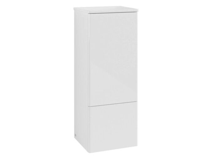 Villeroy & Boch Antao boční skříňka 41,4x103,9x35,6 cm, panty vlevo, 1x dvířka, 1x zásuvka, Glossy White Lacquer