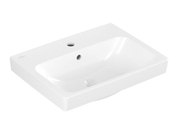 Villeroy & Boch Architectura umyvadlo 55x42 cm, otvor pro baterii, s přepadem, Bílá Alpin