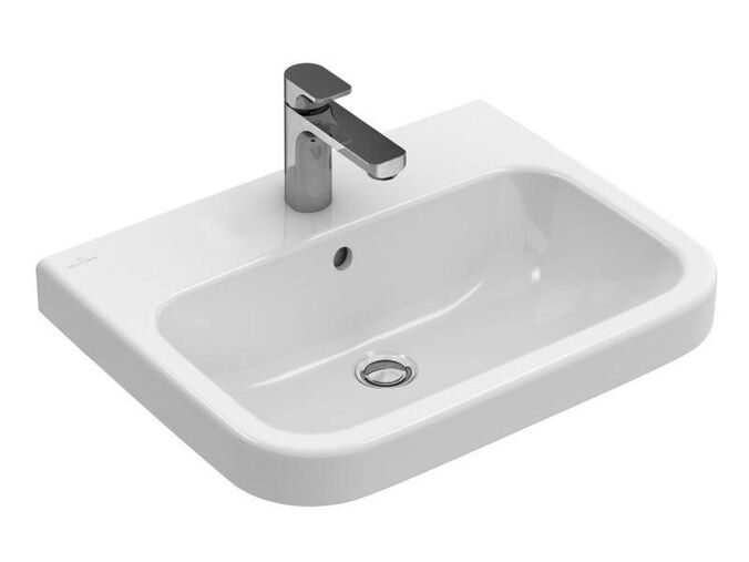 Villeroy & Boch Architectura umyvadlo 60x47 cm, otvor pro baterii, s přepadem, CeramicPlus, bílá Alpin