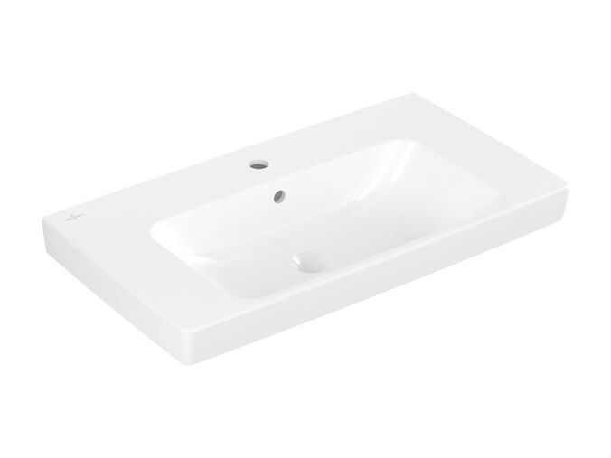 Villeroy & Boch Architectura umyvadlo 80x44,5 cm, otvor pro baterii, s přepadem, bílá Alpin