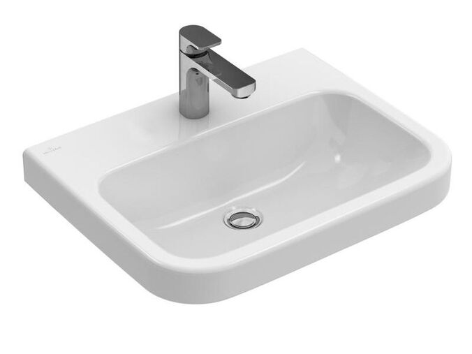 Villeroy & Boch Architectura umyvadlo 60x47 cm, otvor pro baterii, bez přepadu, CeramicPlus, bílá Alpin