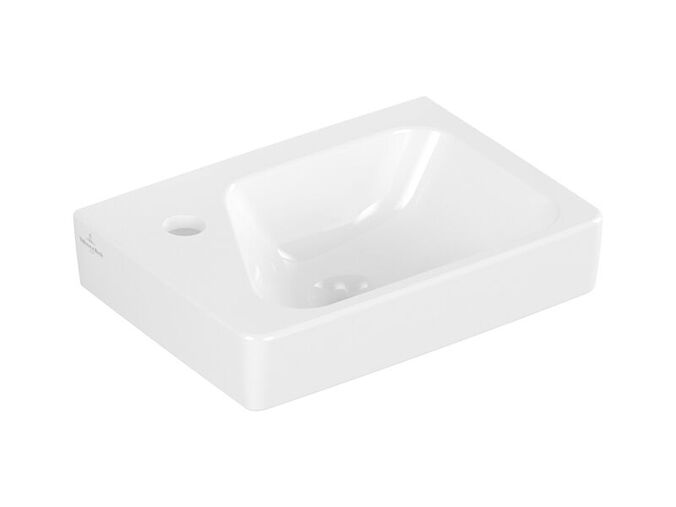 Villeroy & Boch Architectura umývátko 36x26,5 cm, otvor pro baterii vlevo, s přepadem, bílá Alpin