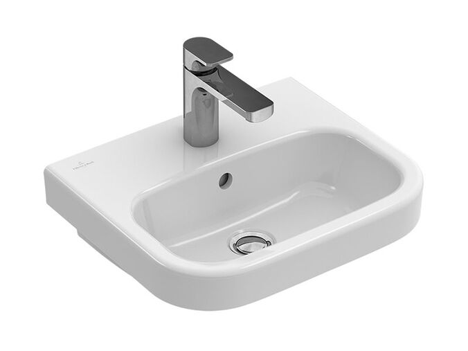 Villeroy & Boch Architectura umývátko 50x38 cm, otvor pro baterii, s přepadem, CeramicPlus, bílá Alpin