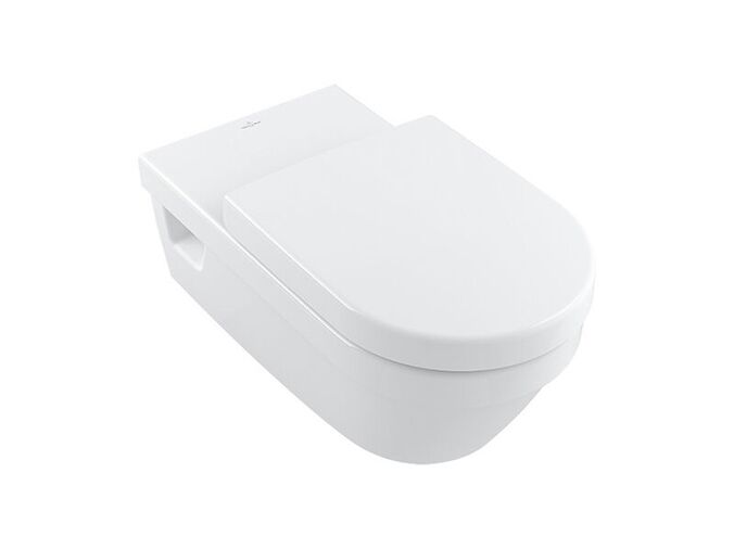 Villeroy & Boch ViCare závěsné WC, 37x70 cm, vodorovný odpad, DirectFlush, bílá Alpin