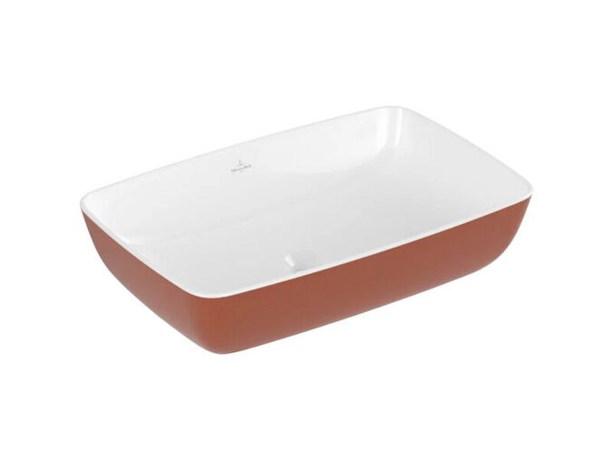 Villeroy & Boch Artis umyvadlo na desku, 58x38,5 cm, bez přepadu, Rust