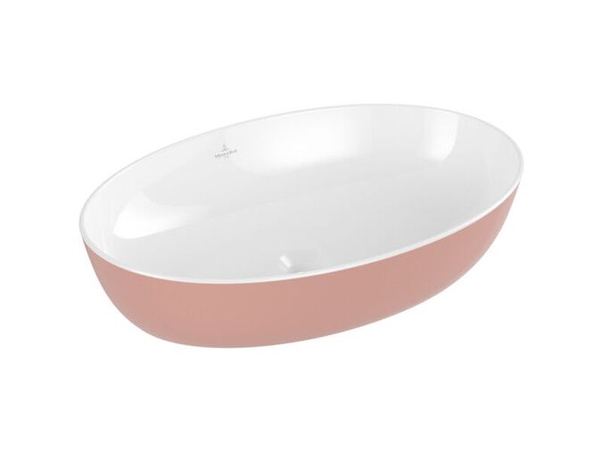 Villeroy & Boch Artis umyvadlo na desku, 61x41 cm, bez přepadu, Powder