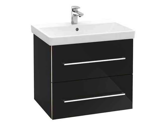 Villeroy & Boch Avento skříňka pod umyvadlo, 58x45,2x51,4 cm, 2x zásuvka, Crystal Black