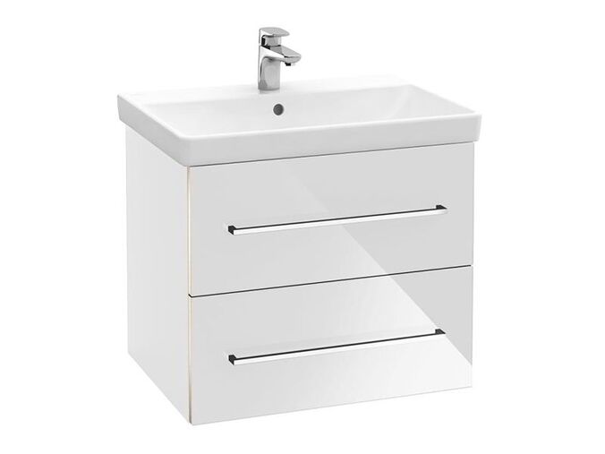 Villeroy & Boch Avento skříňka pod umyvadlo, 58x45,2x51,4 cm, 2x zásuvka, Crystal White