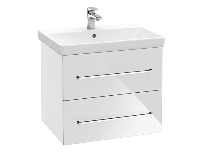 Villeroy & Boch Avento skříňka pod umyvadlo, 63x45,2x51,4 cm, 2x zásuvka, Crystal White