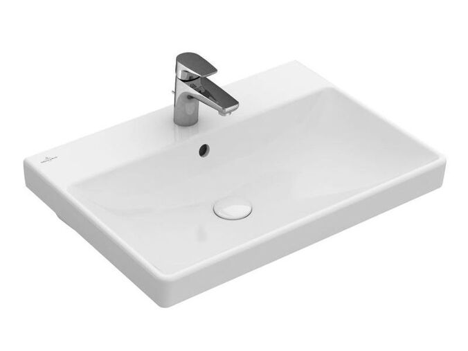 Villeroy & Boch Avento umyvadlo 65x47 cm, otvor pro baterii, s přepadem, bílá Alpin