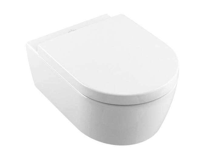 Villeroy & Boch Avento závěsné WC se sedátkem SoftClosing, DirectFlush, bílá Alpin