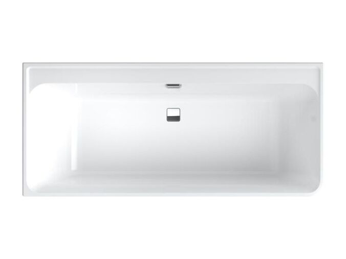 Villeroy & Boch Collaro obdélníková vana ke stěně 180x80 cm, levá, bílá alpin/Chrome