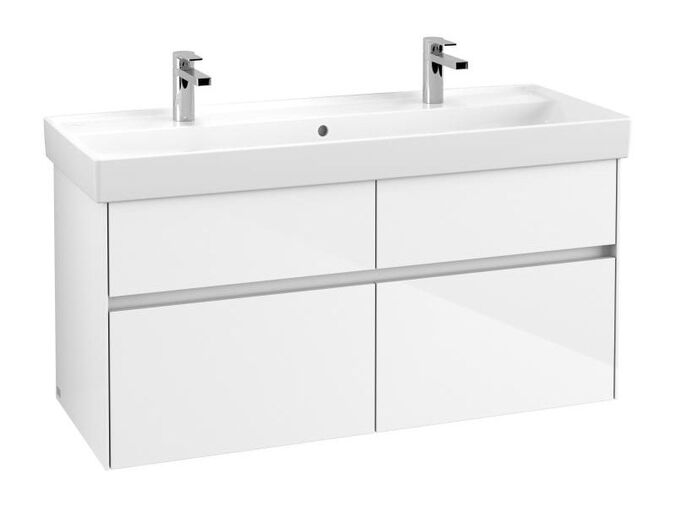 Villeroy & Boch Collaro skříňka pod umyvadlo, 115,4x44,4x54,6 cm, 4x zásuvka, Glossy White