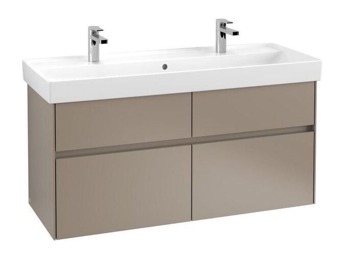 Villeroy & Boch Collaro skříňka pod umyvadlo, 115,4x44,4x54,6 cm, 4x zásuvka, Truffle Grey