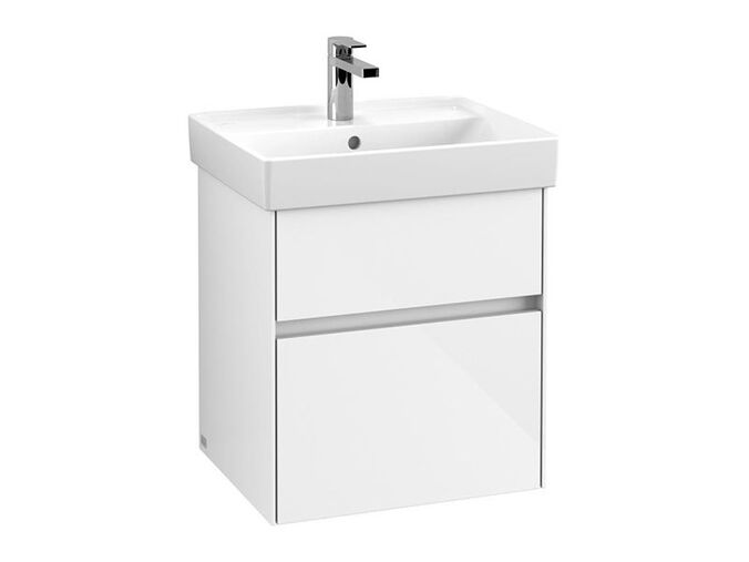 Villeroy & Boch Collaro skříňka pod umyvadlo, 51x41,4x54,6 cm, 2x zásuvka, Glossy White