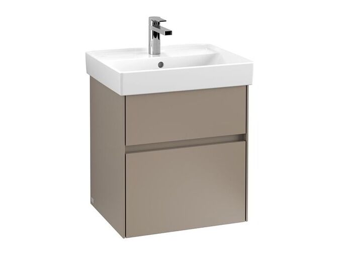 Villeroy & Boch Collaro skříňka pod umyvadlo, 51x41,4x54,6 cm, 2x zásuvka, Truffle Grey