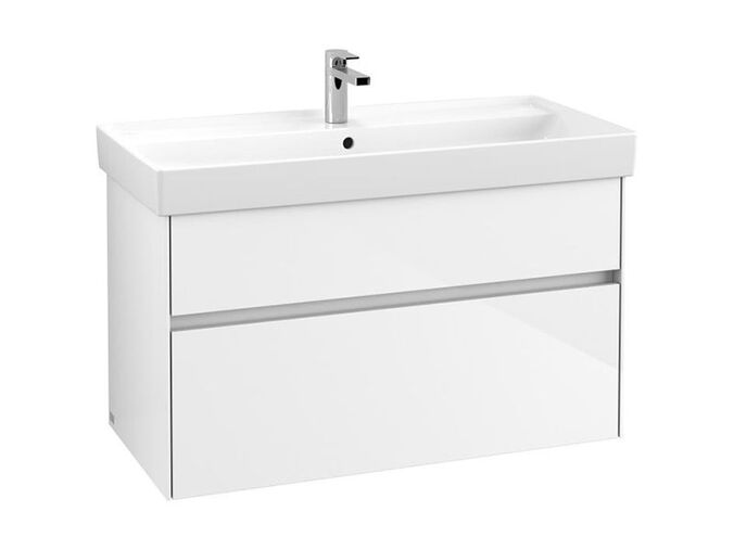 Villeroy & Boch Collaro skříňka pod umyvadlo, 95,4x44,4x54,6 cm, 2x zásuvka, Glossy White