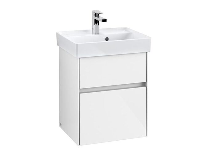 Villeroy & Boch Collaro skříňka pod umyvadlo, 46x37,4x54,6 cm, 2x zásuvka, Glossy White