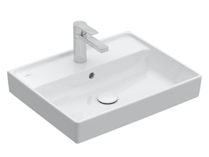 Villeroy & Boch Collaro umyvadlo 55x44 cm, otvor pro bateriii, s přepadem, CeramicPlus, bílá Alpin