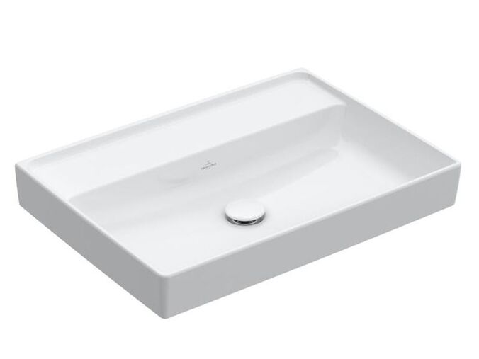 Villeroy & Boch Collaro umyvadlo 65x47 cm, bez otvoru pro baterii, bez přepadu, bílá Alpin