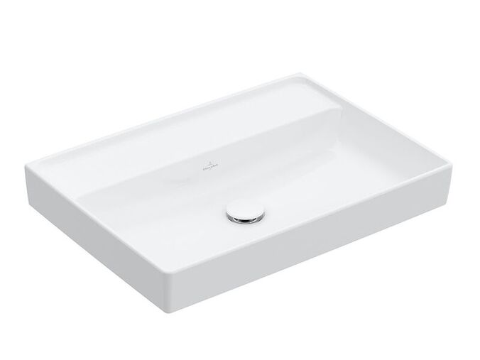 Villeroy & Boch Collaro umyvadlo 65x47 cm, bez otvoru pro baterii, bez přepadu, CeramicPlus, Stone White