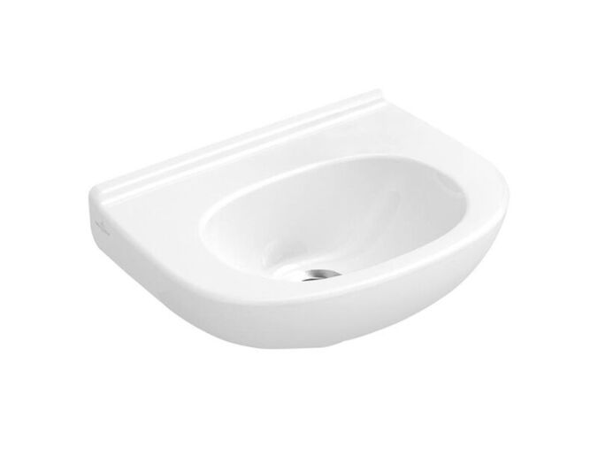 Villeroy & Boch O.novo umývátko Compact 36x27,5 cm, otvor pro baterii předražen, bez přepadu, bílá Alpin