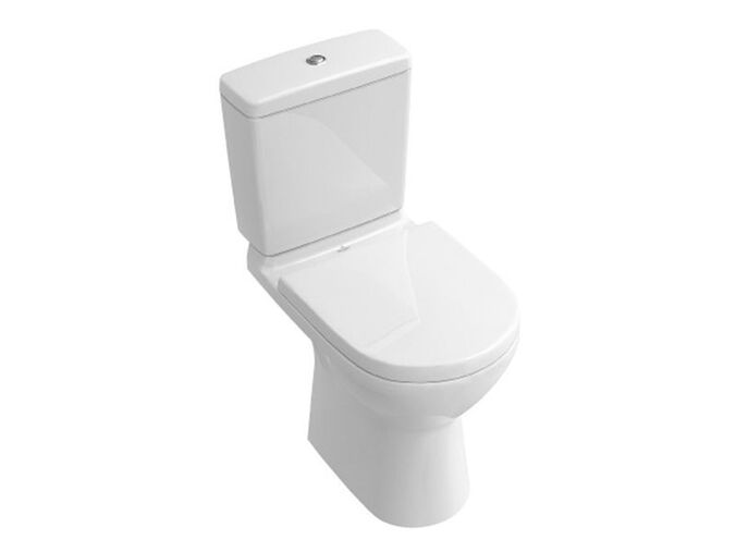 Villeroy & Boch O.NOVO klozet kombi s hlubokým splachováním, 360x670mm, svislý odpad, bílá CeramicPlus