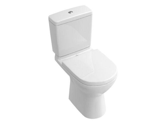 Villeroy & Boch O.NOVO klozet kombi s hlubokým splachováním, 360x670mm, vodorovný odpad, bílá