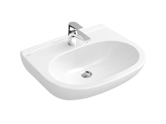 Villeroy & Boch O.novo umyvadlo 60x49 cm, otvor pro baterii, bez přepadu, CeramicPlus, bílá Alpin