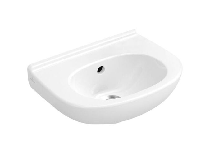 Villeroy & Boch O.novo umývátko Compact 36x27,5 cm, otvor pro baterii předražen, s přepadem, bílá Alpin