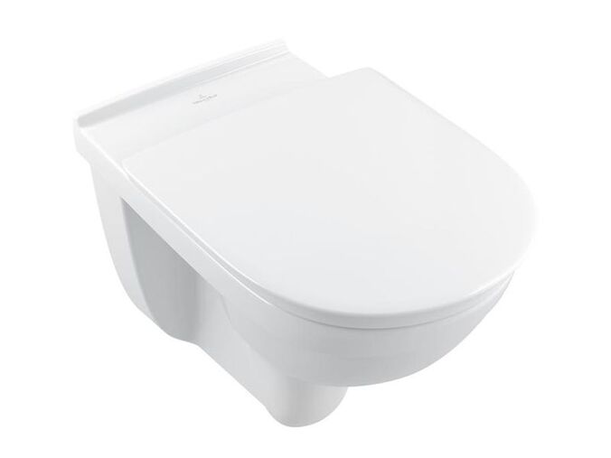 Villeroy & Boch O.novo Vita závěsné WC bezbariérové, DirectFlush, AntiBac, CeramicPlus, bílá Alpin