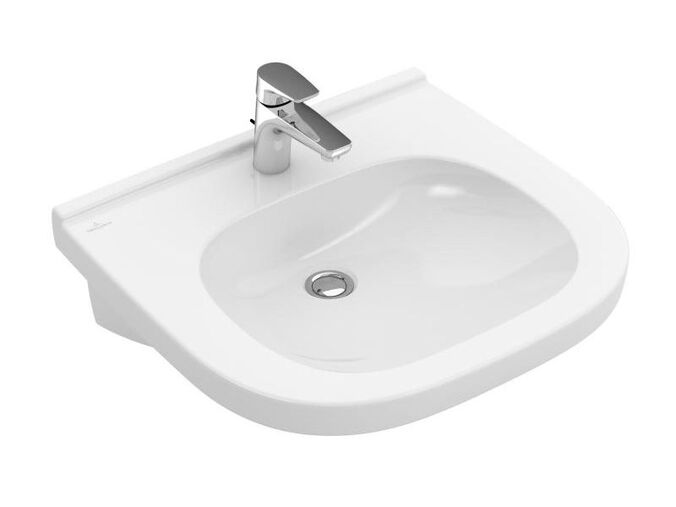 Villeroy & Boch O.NOVO VITA umyvadlo bez přepadu, 560x550mm, bílá AntiBac CeramicPlus