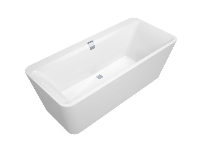 Villeroy & Boch SQUARO EDGE 12 vana do prostoru 1800 x 800 x 450 mm, Quaryl®, panel bílá