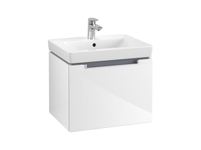 Villeroy & Boch Subway 2.0 skříňka pod umyvadlo 53,7x42x42,3 cm, 1x zásuvka, Glossy White