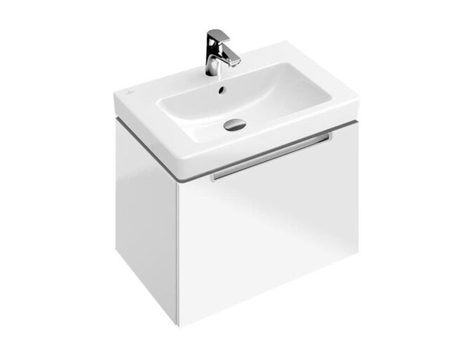 Villeroy & Boch Subway 2.0 skříňka pod umyvadlo, 58,7x45,4x42 cm, 1x zásuvka, Glossy White