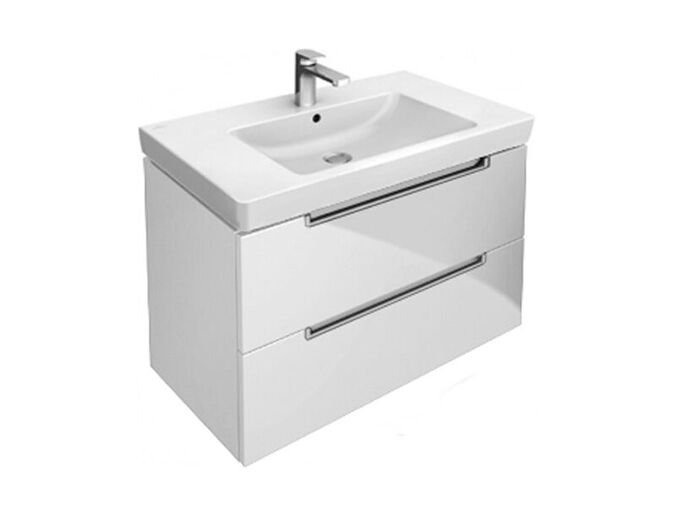 Villeroy & Boch Sabway 2.0 skříňka pod umyvadlo, 78,7x44,9x52 cm, 2x zásuvka, Glossy White