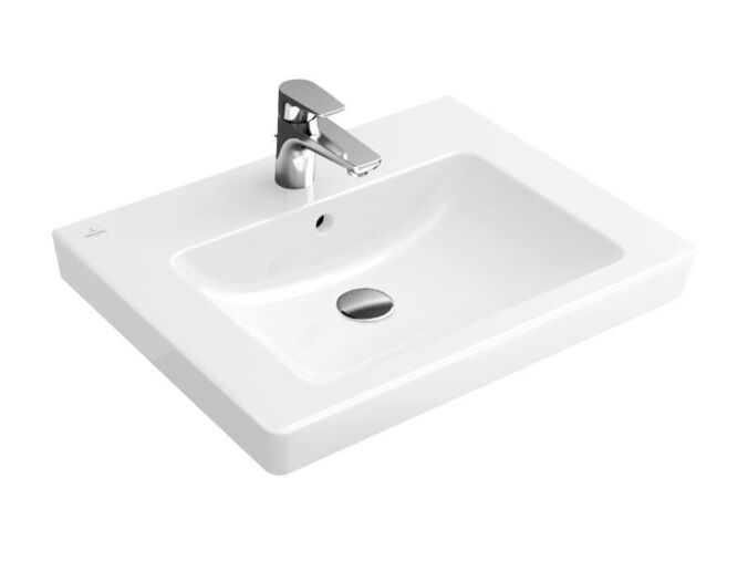 Villeroy & Boch Subway 2.0 umyvadlo 55x44 cm, otvor pro baterii, s přepadem, bílá Alpin