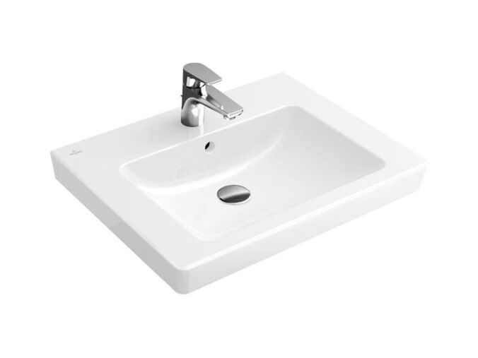 Villeroy & Boch Subway 2.0 umyvadlo 55x44 cm, otvor pro baterii, s přepadem, bílá Alpin