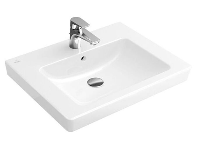 Villeroy & Boch Subway 2.0 umyvadlo 60x47 cm, otvor pro baterii, s přepadem, CeramicPlus, bílá Alpin