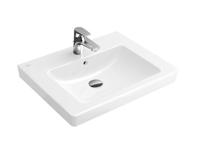 Villeroy & Boch Subway 2.0 umyvadlo 65x47 cm, otvor pro baterii, s přepadem, bílá Alpin