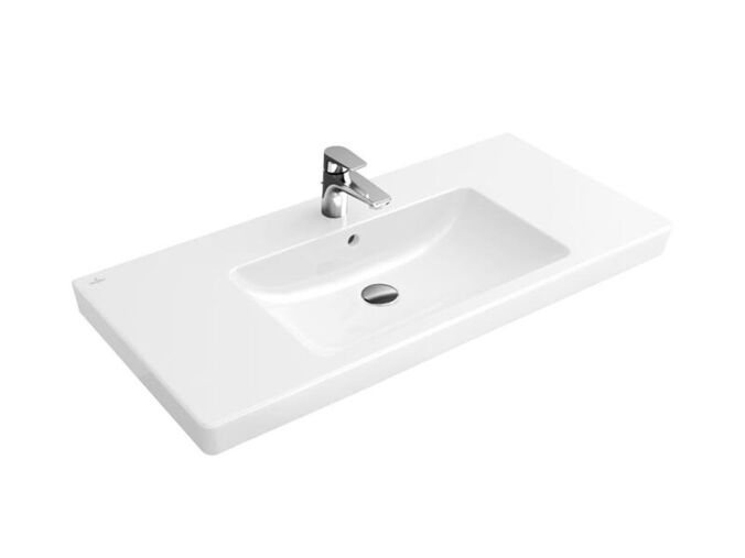 Villeroy & Boch Subway 2.0 umyvadlo 100x47 cm, otvor pro baterii, s přepadem, bílá Alpin