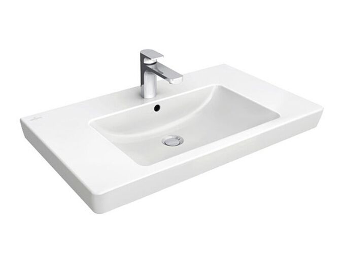 Villeroy & Boch Subway 2.0 umyvadlo 80x47 cm, otvor pro baterii, s přepadem, bílá Alpin