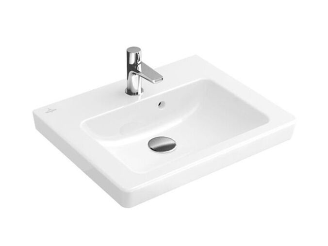 Villeroy & Boch Subway 2.0 umývátko 50x40 cm, otvor pro baterii, s přepadem, bílá Alpin