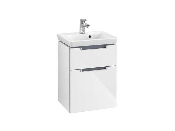 Villeroy & Boch Subway 2.0 skříňka pod umyvadlo 44x59x35,1 cm, 2x zásuvka, Glossy White